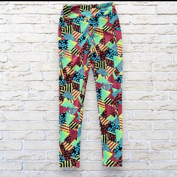 2for$15 3for$20 NEW LuLaRoe One Size Leggings - Geometric Pattern - Picture 1 of 3